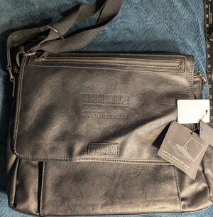 Kenneth Cole Reaction Charcoal Messenger Bag